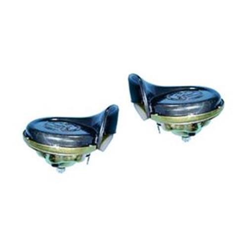 BUZINA CARACOL COM SOM AGUDO E GRAVE 12V FREQUÊNCIA 400 A 500 HZ\0